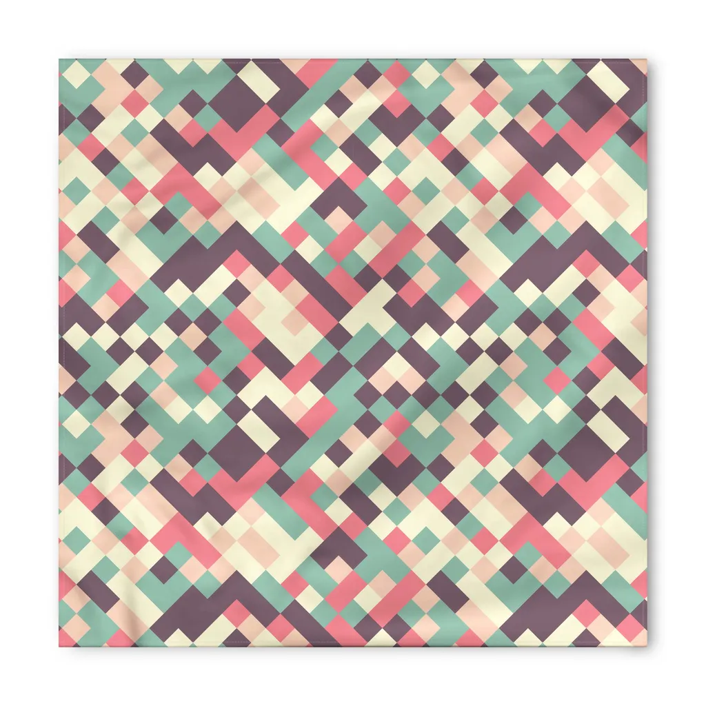 ABAKUHAUS Geometrico Federa Fodera Cuscino, Mosaico