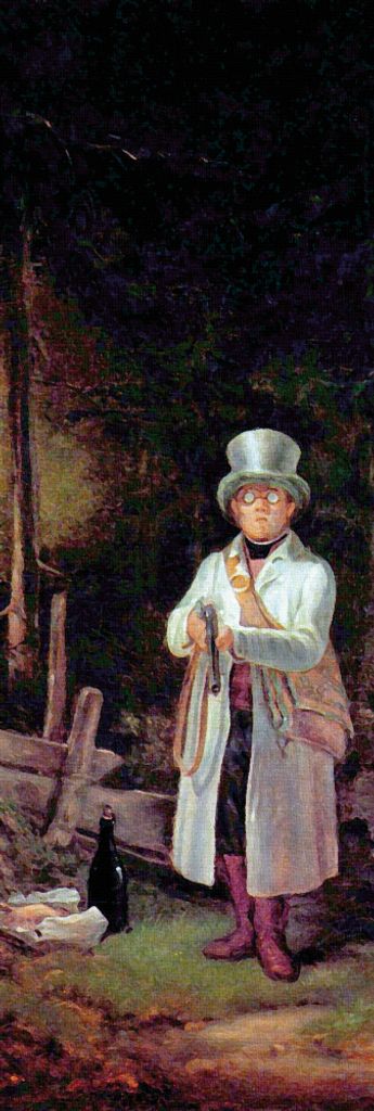 Carl Spitzweg Kunstdruck Bild - Der Sonntagsjäger, 1845, Detail (158 x 53 cm)