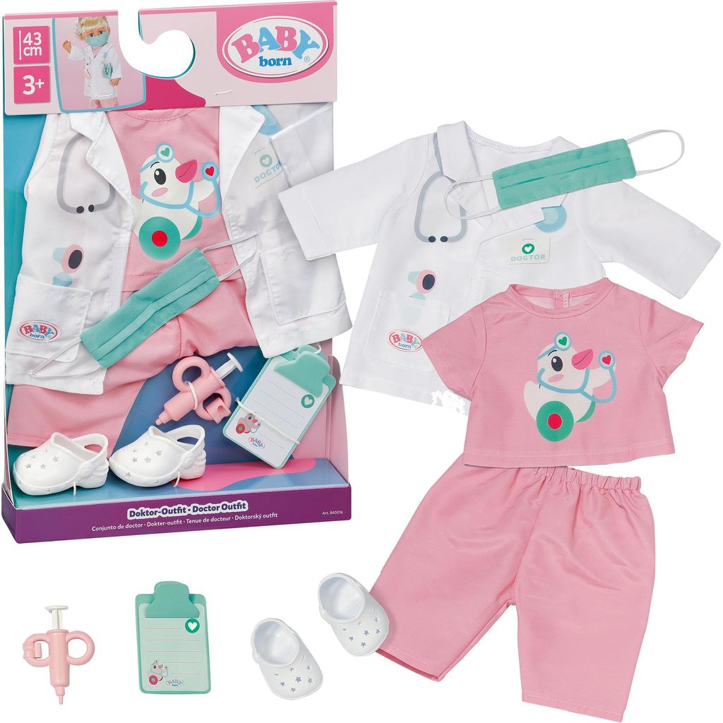 BABY born, Outfit da dottore, 43 cm, Costume per bambole, Immagine del prodotto 