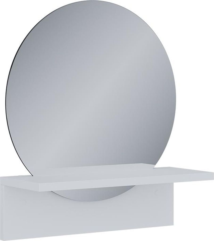 Koupelnové zrcadlo Vicco Elyra Bílá 40 x 47.5 cm s policí, Obrázek produktu 