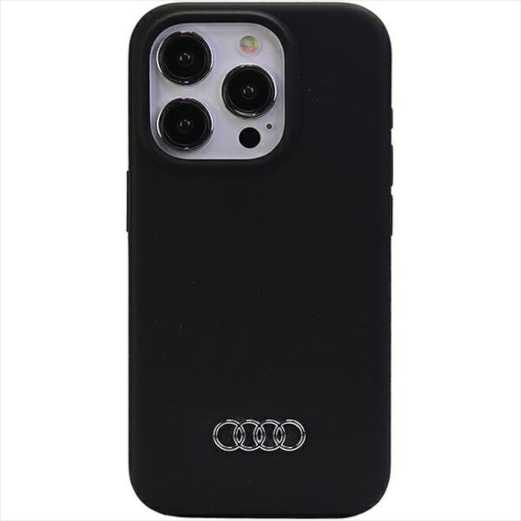 Audi Silikonhlle fr iPhone 15 Pro  Schwarz Handyhlle Produktbild 