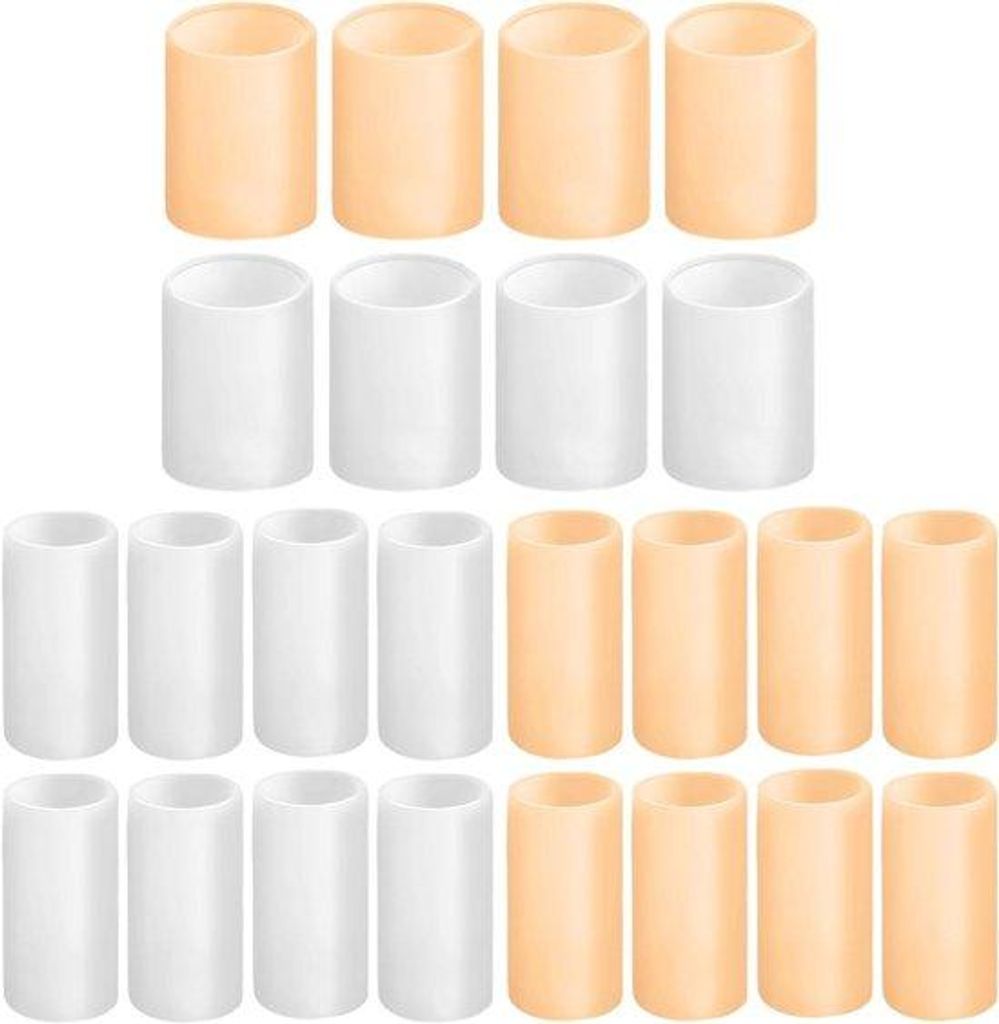 Herbruikbare Teenbeschermers - 24 Stuks - Corrigerende Hamertenen - Likdoorns - Eeltblaren - Zachte Gelbeschermers - Teenmouwen - Kussens - Wrijvin...