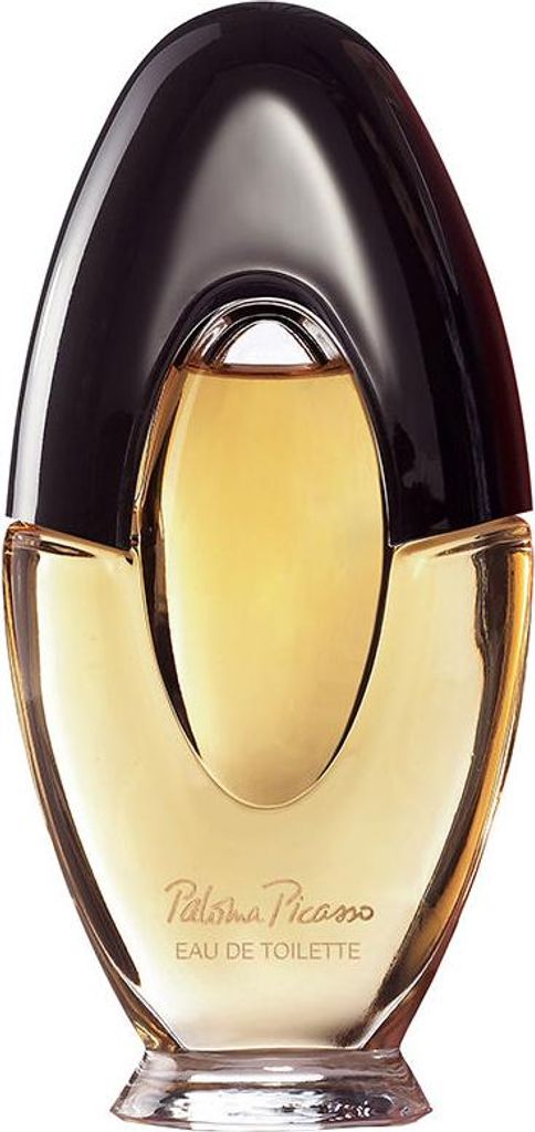 A studio shot of a Paloma Picasso Eau de Toilette bottle.