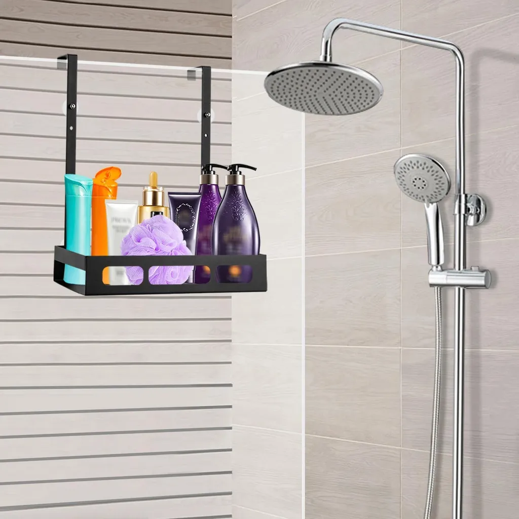 Tablette de douche suspendue pratique pour optimiser le rangement noir - 3