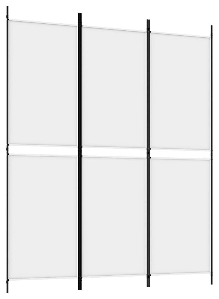Parawan 3-Panelowy, Biały, 150 X 180 Cm, Tkanina Lumarko! Zdjęcie produktu 