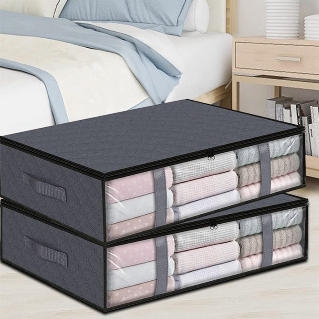 2 Stück Aufbewahrungstaschen, Unterbett Aufbewahrungsbox, Produktbild 5