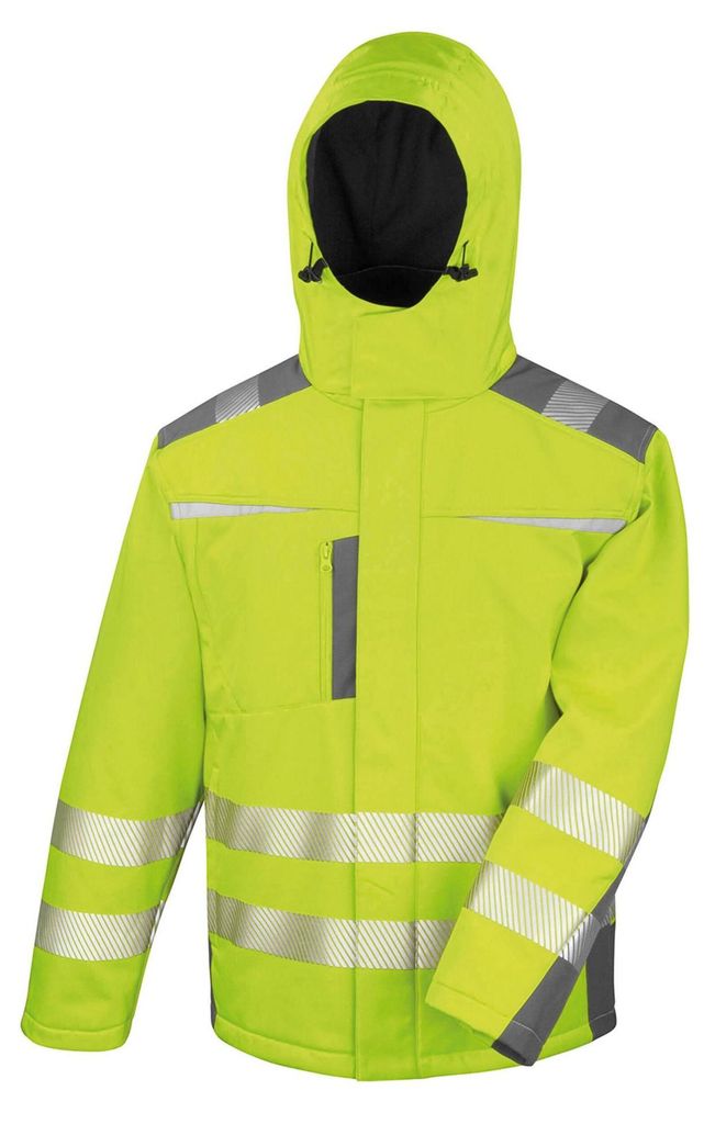 SAFE-GUARD by Result - "Dynamic" Mantel für Herren/Damen Uni FK1238 (M) (Fluro Gelb)