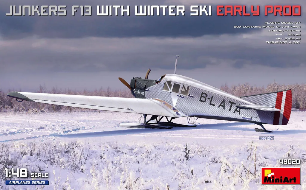 Junkers F13 1:48 Maquette Avion de Collection Hivernale Première Édition