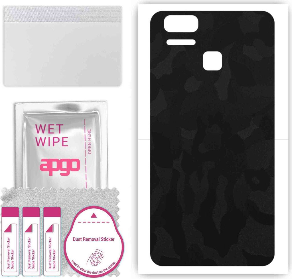 apgo Rückseite Schutzfolie, Skin, kompatibel mit Asus Zenfone 3 Zoom ZE553KL Zoom S, Hinten Displayschutzfolie aus Vinylfolie, kratzfest, einfache...
