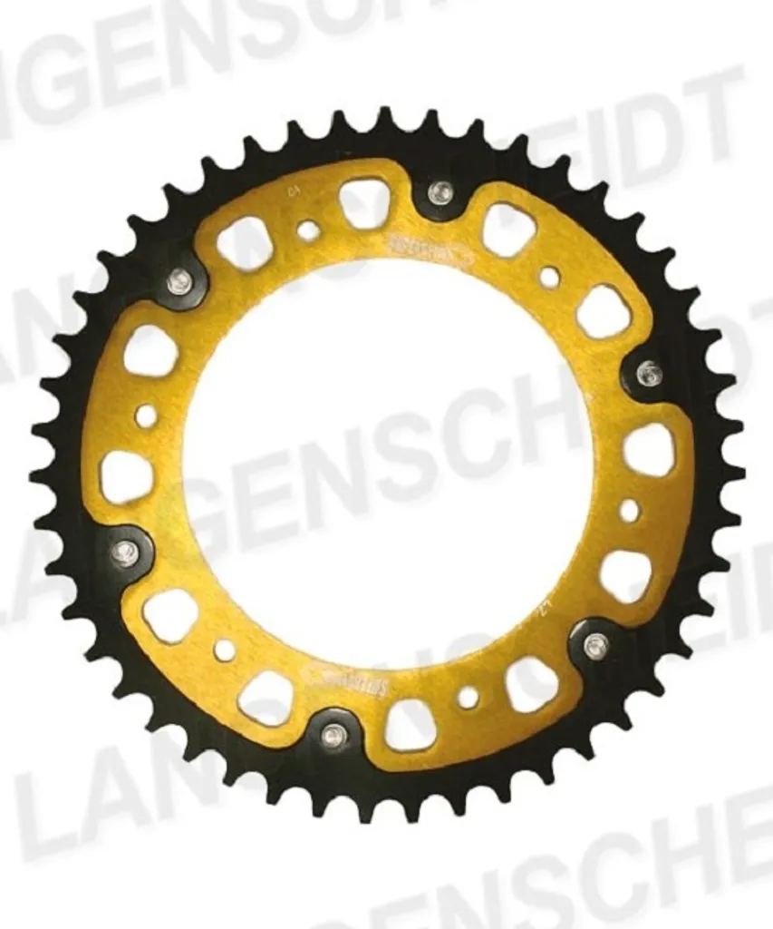 Couronne Moto 42 Dents Pas 525 Supersprox Or pour Transmission Finale
