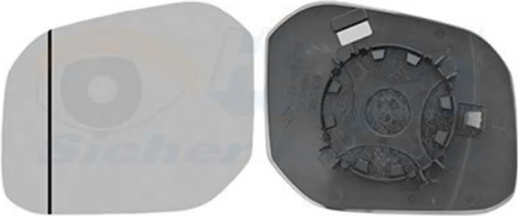 Glace de rétroviseur gauche Van Wezel pour VW Caddy III et IV