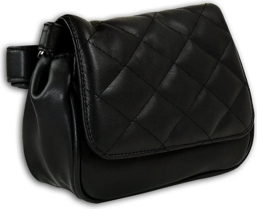 Nuove borse marsupio nero trapuntato fata ciondolo borsa due in uno OTD5025S