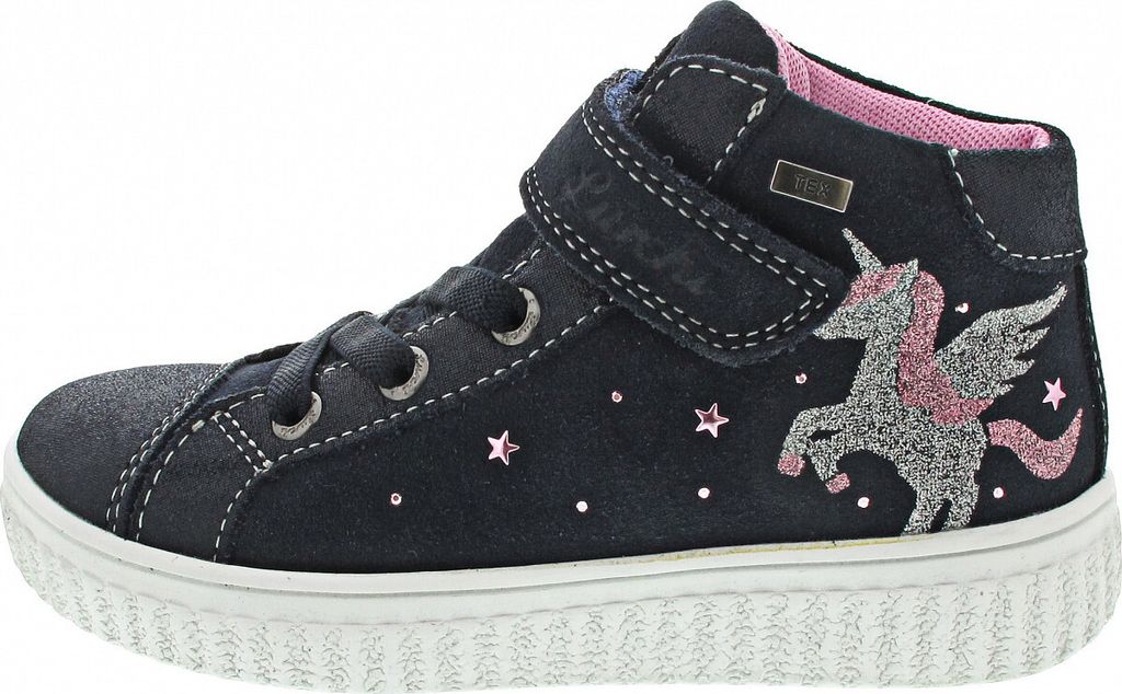 Lurchi YUNA-TEX Mädchen Klettstiefel in Blau, Größe 24