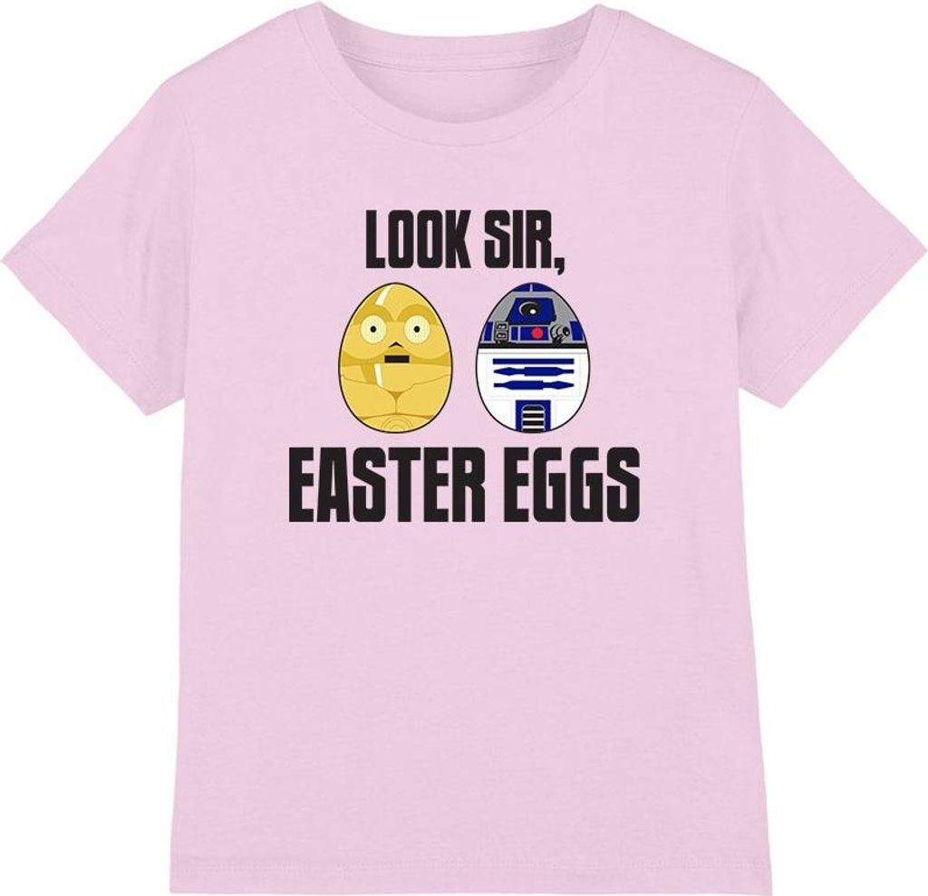 Star Wars - "Look Sir, Easter Eggs" T-Shirt für Kinder TV3299 (116) (Pink)