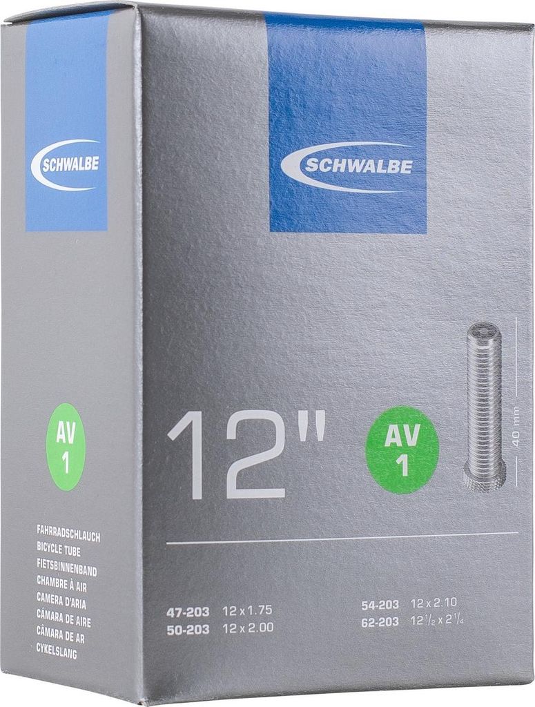 Chambre à air Schwalbe 12' 'AV 1', 12 1/2x1.75-2 1/4' Image du produit 