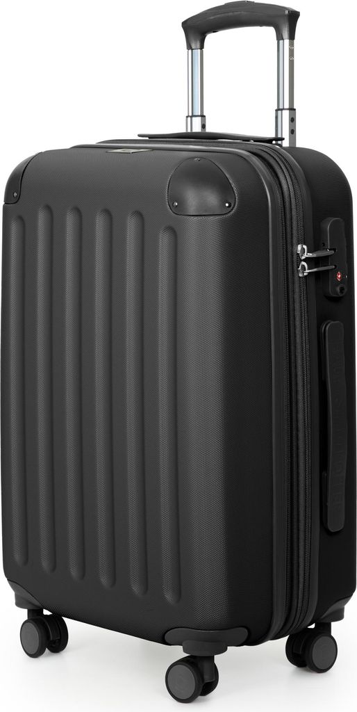 HAUPTSTADTKOFFER - Spree - Handgepäck mit Erweiterung, Koffer auf Rollen, Trolley Flugzeug Hartschalenkoffer Hand Luggage TSA, 55 cm, Cabin Bag ma...