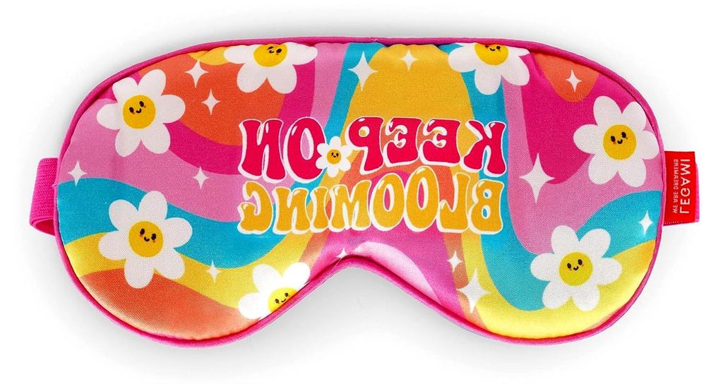 Sleep Mask Nap Queen, Nachthemd mit verstellbarem Gummizug, Super Soft, Daisy-Thema, in Polyester, 20.5 x 10 x 1 cm