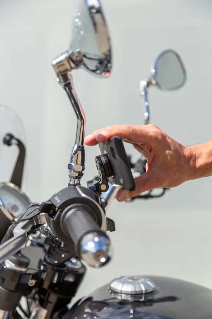 Support levier moto anti-vibration - Solution fixation guidon encombré
