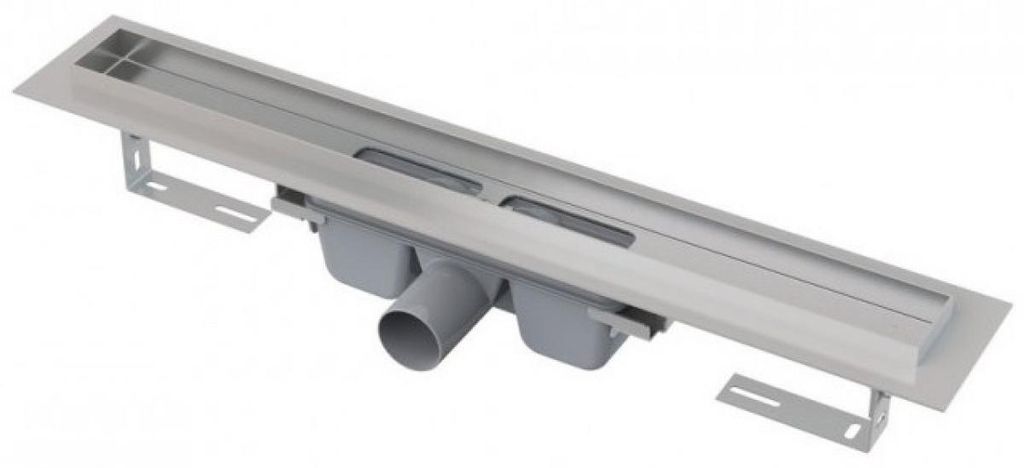 Alcadrain Duschrinnen - Duschrinne Professional 950 mm, mit Rand für Vollrost, Edelstahl APZ6-950