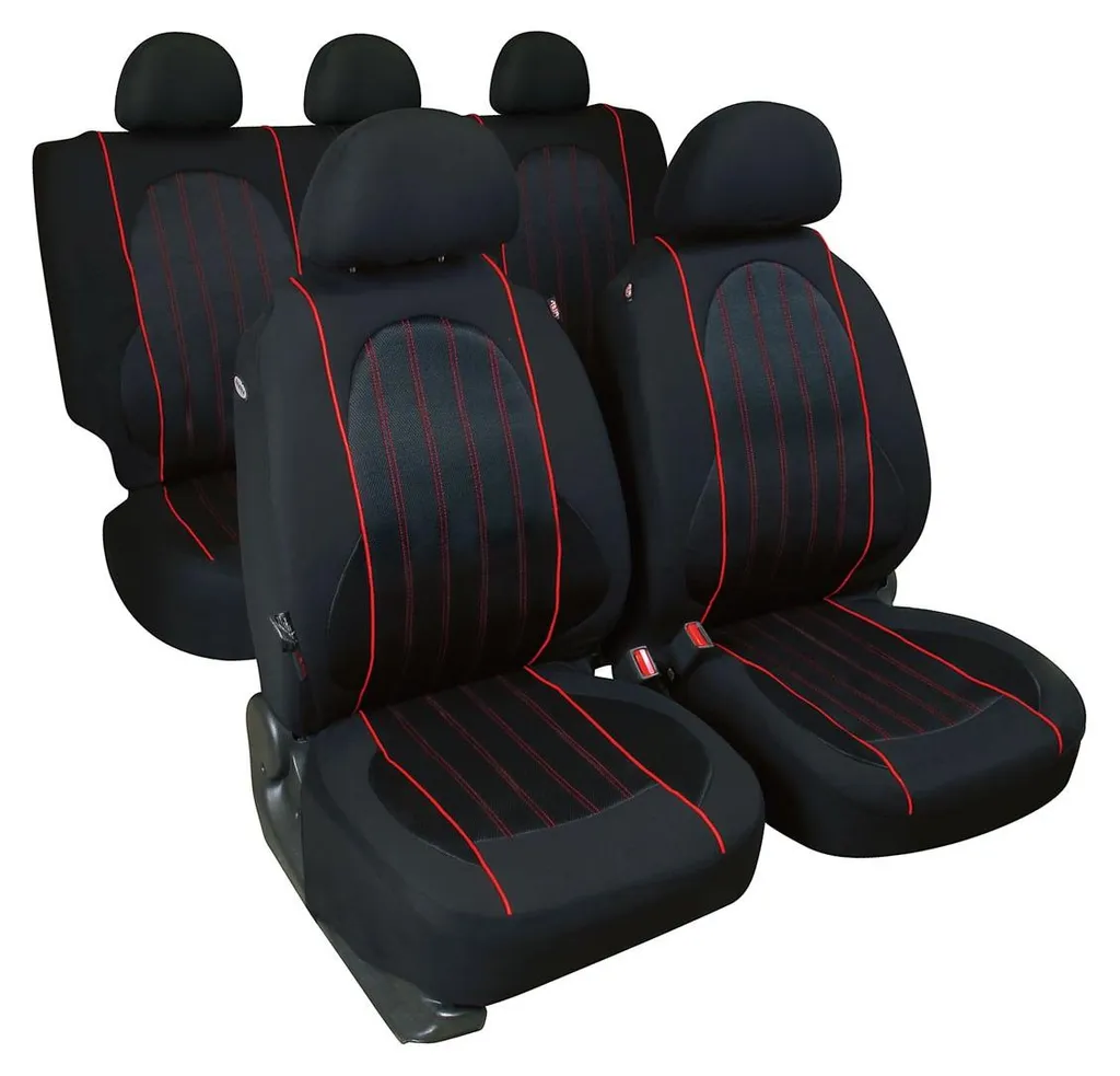 Solution anti-taches : Set de housses Alissa Noir pour fauteuil et sofa