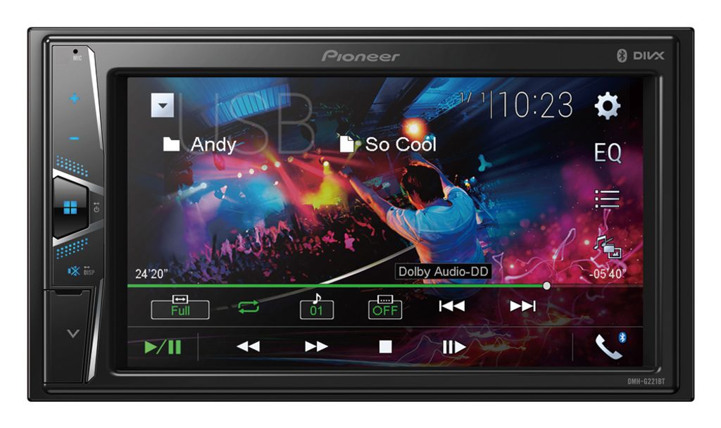 Pioneer DMH-A240DAB - Doppel-DIN MP3-Autoradio mit Touchscreen