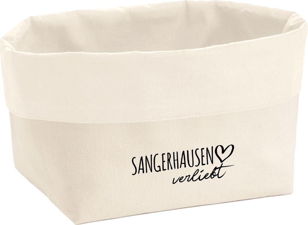 Huuraa Organizer Sangerhausen verliebt 8 Liter Large Canvas Baumwolle Utensilo Geschenkidee