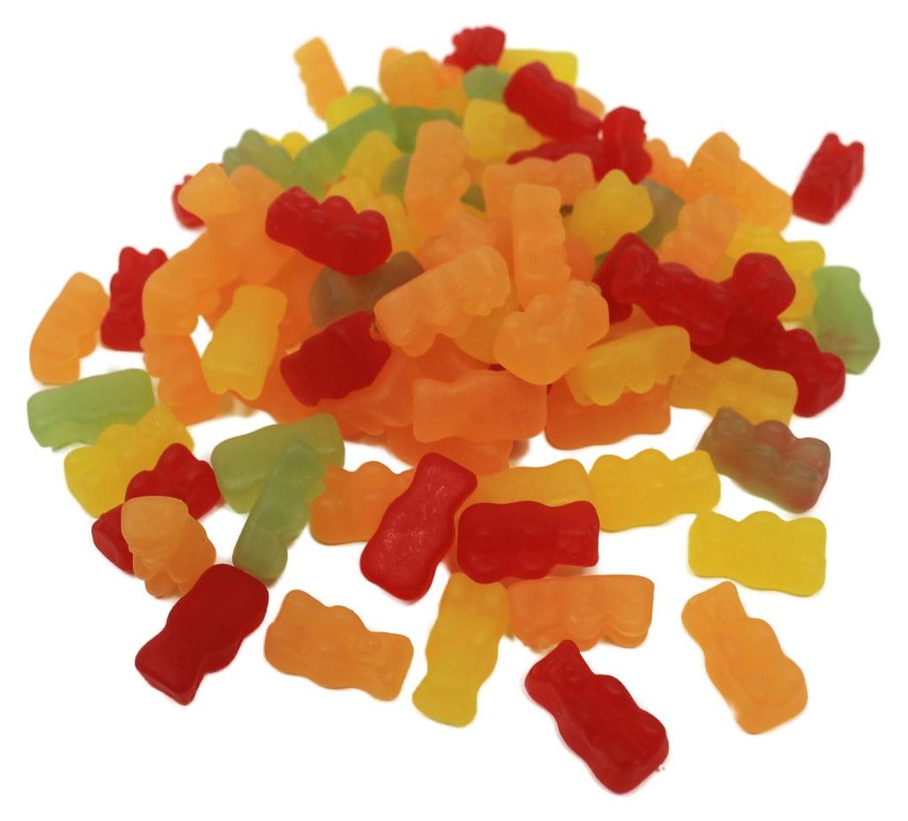 Fruchtgummi Bären zuckerfrei festes veganes Fruchtgummi Produktbild 