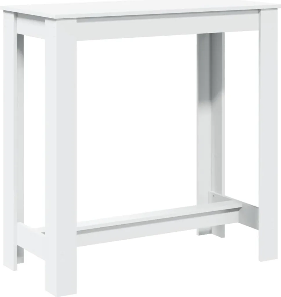 vidaXL Tavolo da bar bianco 102x50x103,5 cm in legno