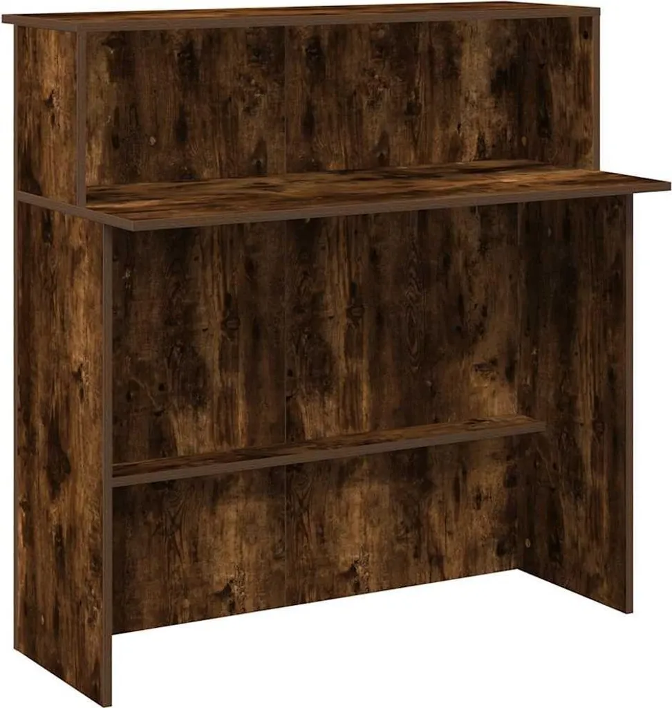 Banco Cassa Ufficio 100 cm Rovere Affumicato vidaXL | Arredo Moderno
