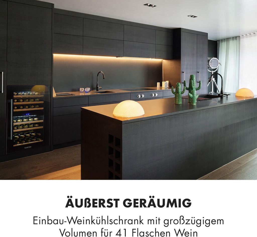 Klarstein Weinkühlschrank 2 Zonen, 132L Produktbild 2