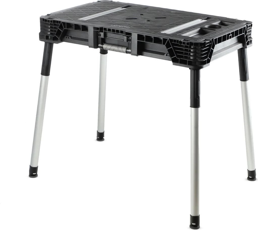 Klappbarer Arbeitstisch und Werkbank - Tragbare Werkbank - Faltbares Design - Leicht zu transportieren - Robuste Konstruktion