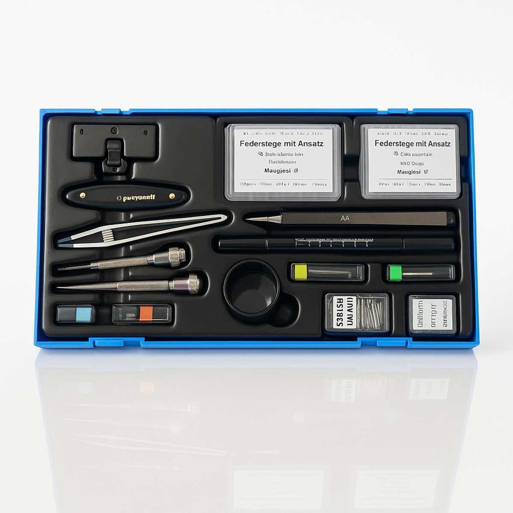 AUGUSTA Uhrenwerkzeug Set 199-tlg. – Uhren Reparatur Set für Batteriewechsel, Armbandkürzung und Gehäuseöffnung
