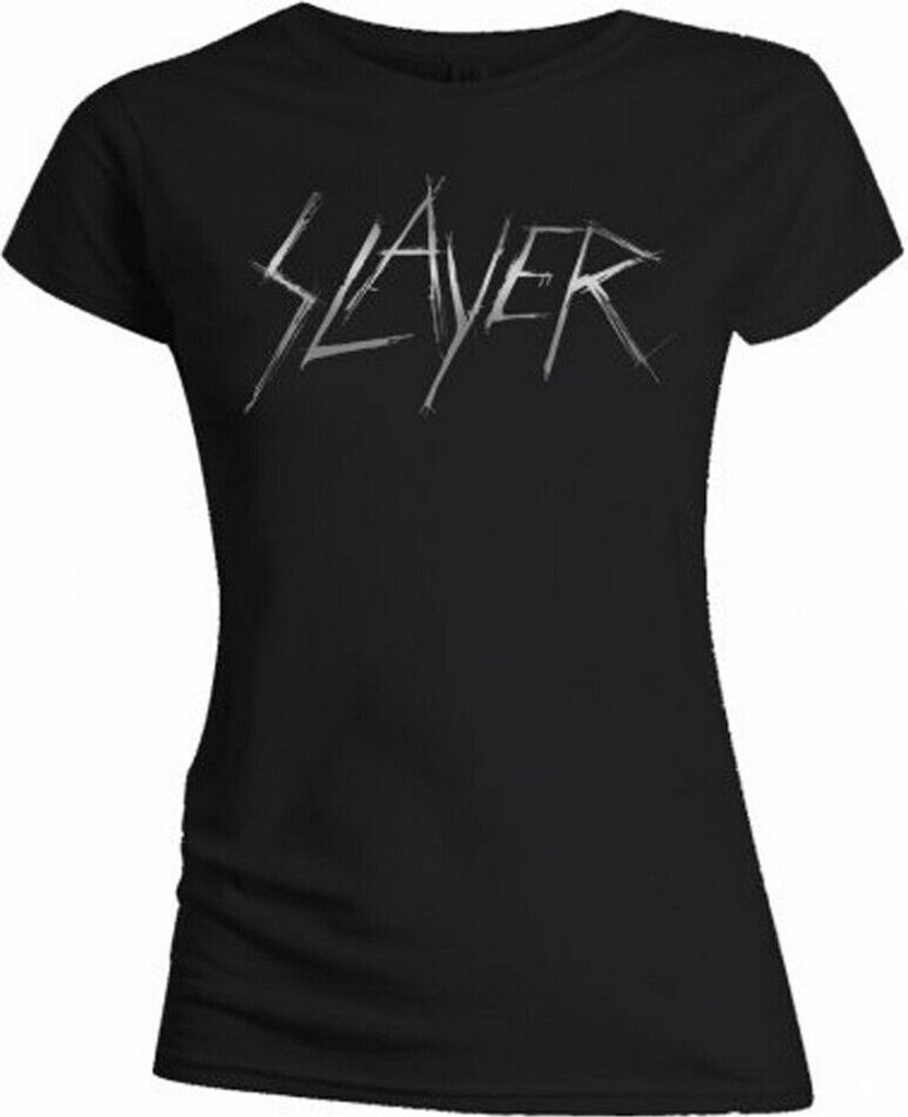 Slayer - T-Shirt Logo für Damen RO1851 (S) (Schwarz)