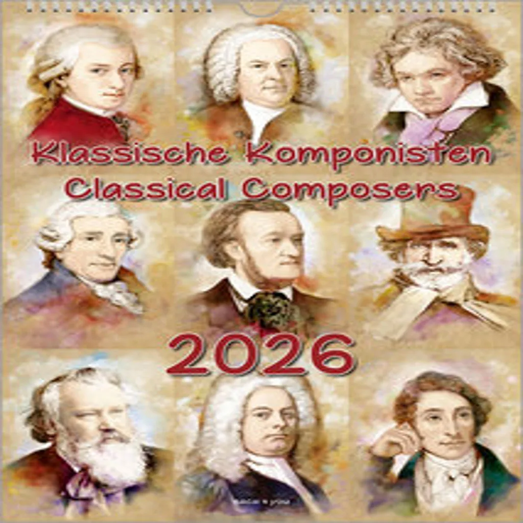 Calendrier des compositeurs 2026 : ne manquez plus vos dates en grand A3