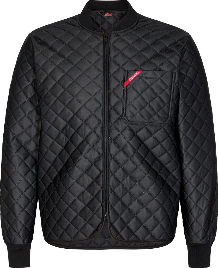 F. Engel Standard Thermosteppjacke, Schwarz, Gr. M
