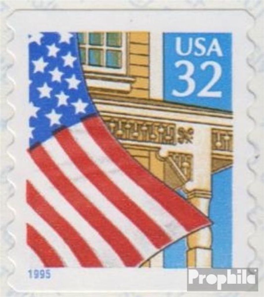 Briefmarken USA 1995 Mi 2552II BC (kompl.Ausg.) postfrisch Flagge