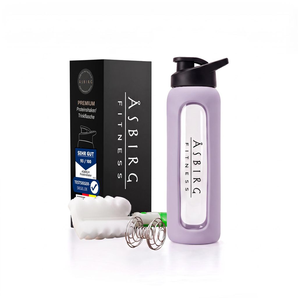Asbirg | Glas Protein Shaker 700ml – BPA-frei, Produktbild 
