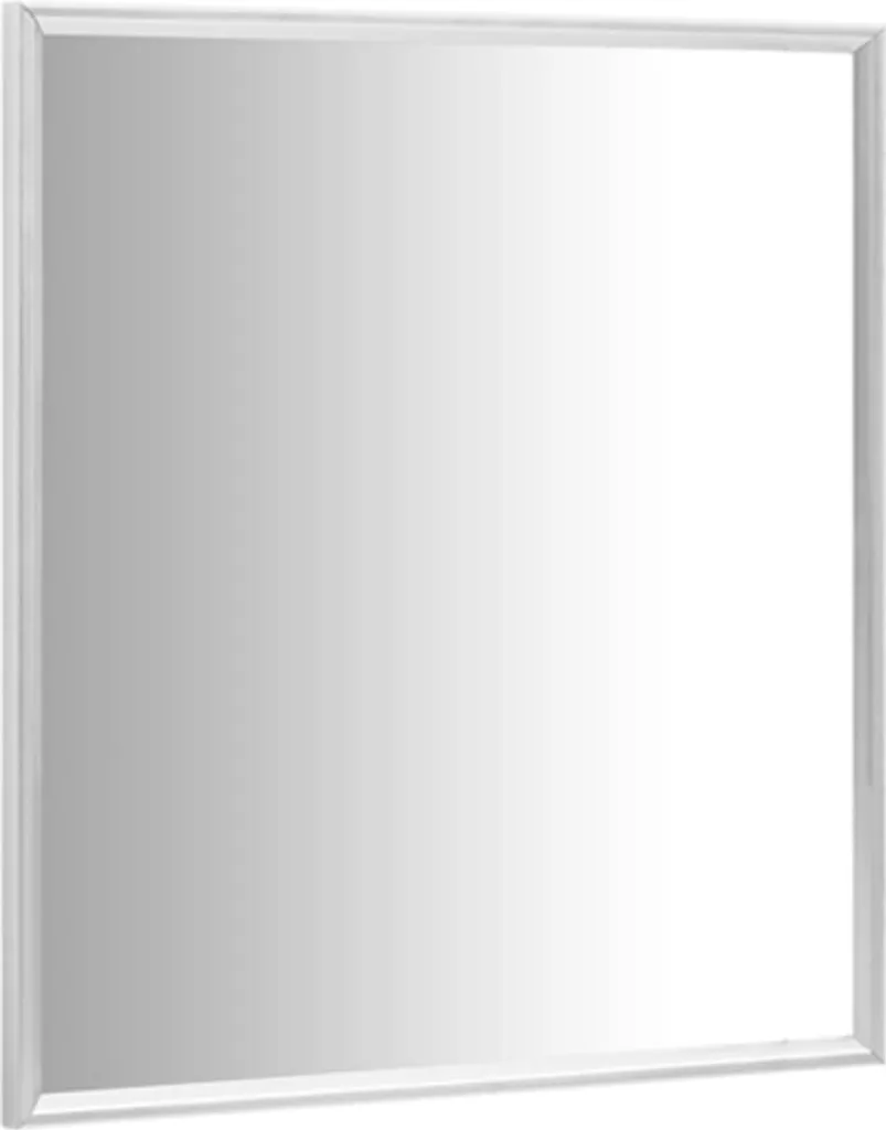 Miroir mural carré 60x60 cm argenté - Miroir de décoration moderne chic