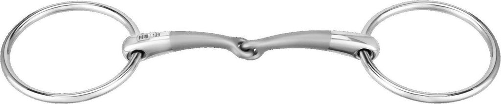 Sprenger SATINOX Pony Wassertrense 12 mm einfach gebrochen Edelstahl, Größe:125 mm