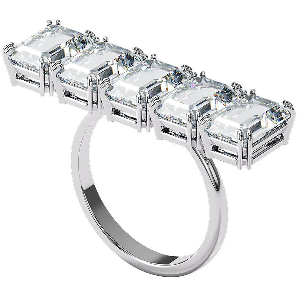 Anello da donna Swarovski Millenia con taglio ottagonale, bianco, rodiato, misura 52 5609008 - 6