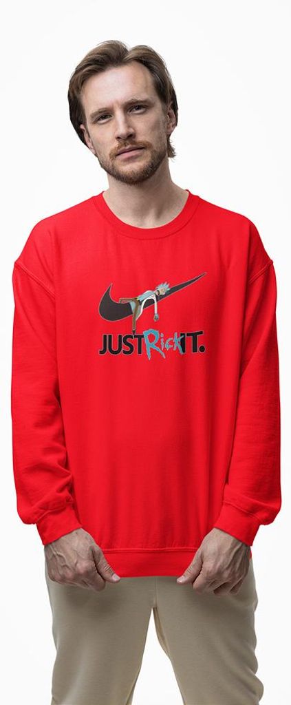 D&B Design Uni Pullover SWMO00050 Rick And Morty Rot-Größe S