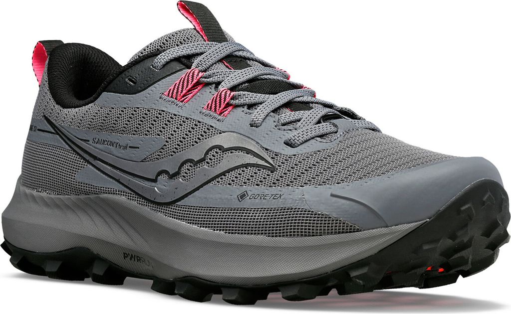 Saucony PEREGRINE 13 GTX - Damen Trailrunningschuh - Gravel | Black Gravel | Black 38.5