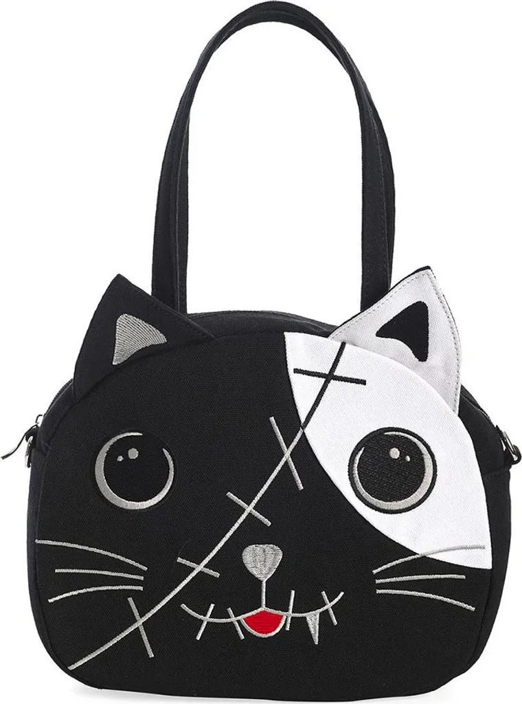 Borsa Banned Alternative Vietata Graffi Nero Bianco - Must-Have Goth
