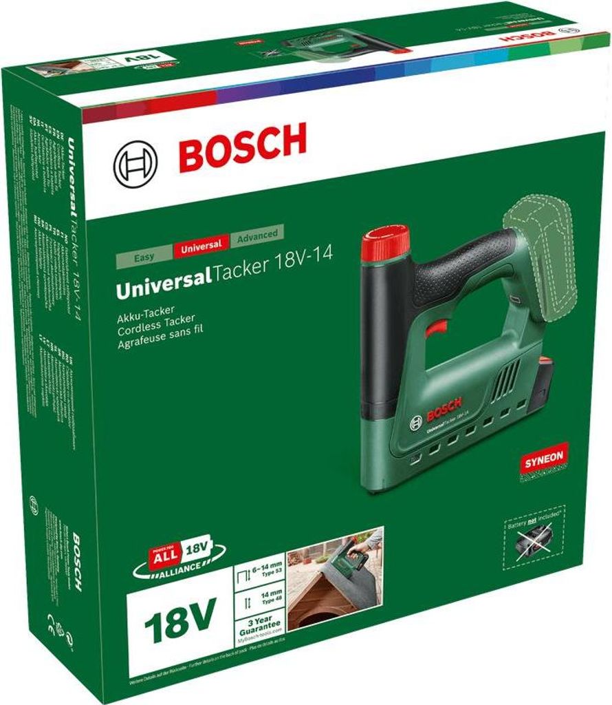 Bosch UniversalTacker 18V-14 - Nagelpistole/Tacker - Image du produit 