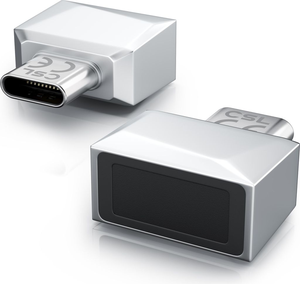 CSL Fingerabdrucksensor, Fingerabdruckleser bis zu 10 IDs, biometrische Authentifizierung, Windows 11 Hello Anmeldung, Plug & Play, 360° Rundumerk...