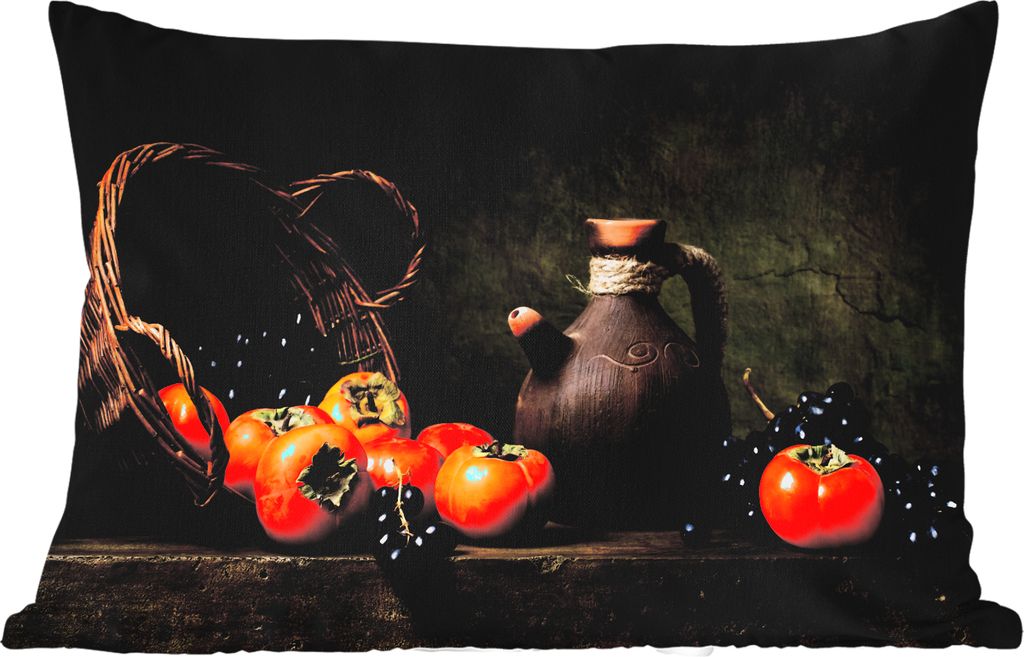 MuchoWow Outdoor Kissen - Rustikal - Obst - Korb - Stilleben - 50x30 cm - Wetterfest - Lounge Kissen - Sofa kissen - Wohnzimmer Dekoration