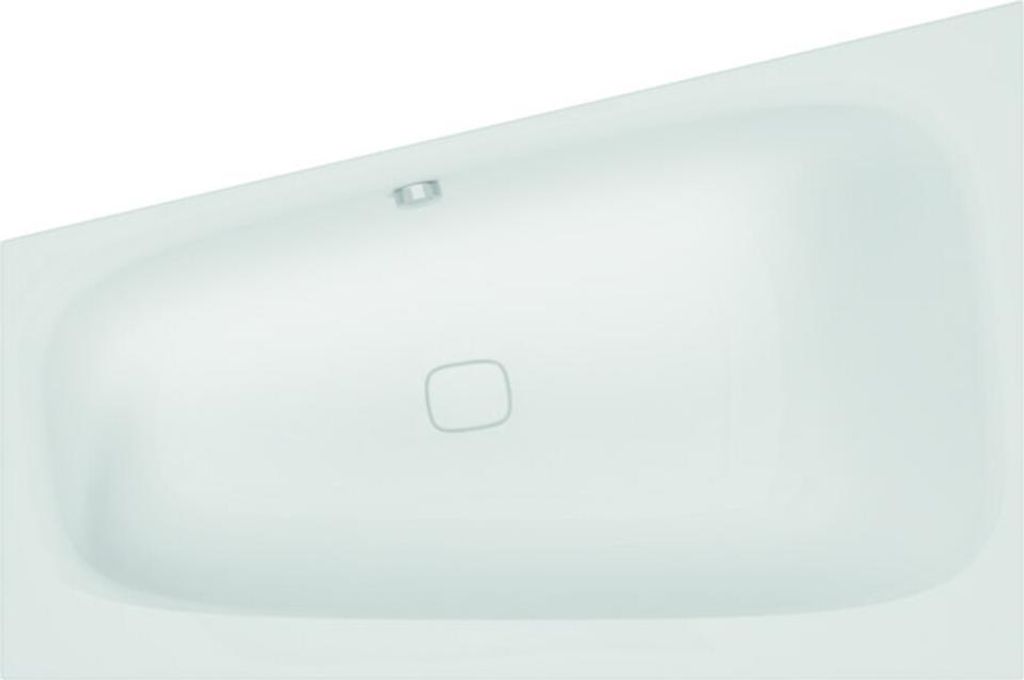 Hoesch Badewanne iSENSI Trapez 150x100cm, links, weiß, weiß