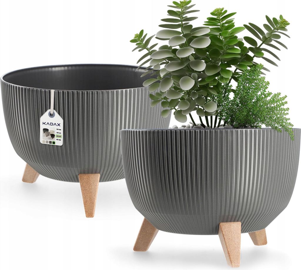 KADAX Pot de fleurs Pot de fleurs 33cm Insert Plateau de Image du produit 