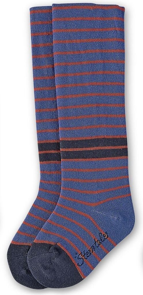 Sterntaler - Jungen Strumpfhose - orange / blau geringelt, Größe 80