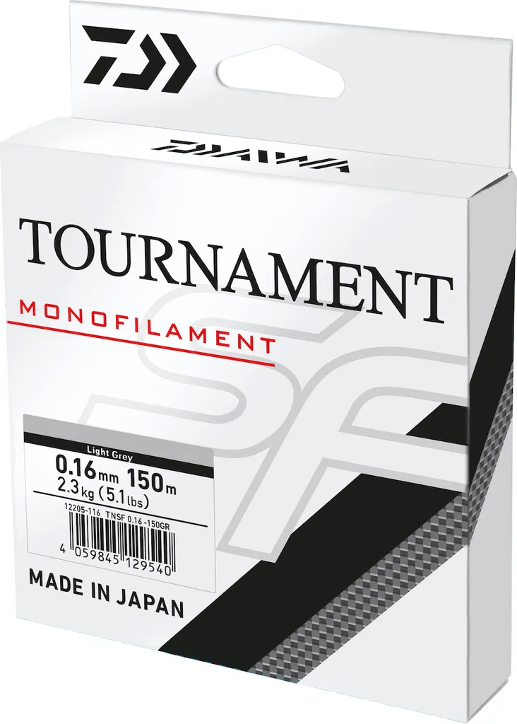 Daiwa Tournament SF 12205-636 Fil de Pêche Monofilament 0,36mm 3000m Gris